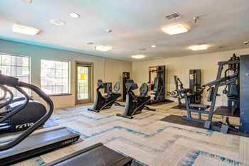 Fitness center with cardio and strength equipment